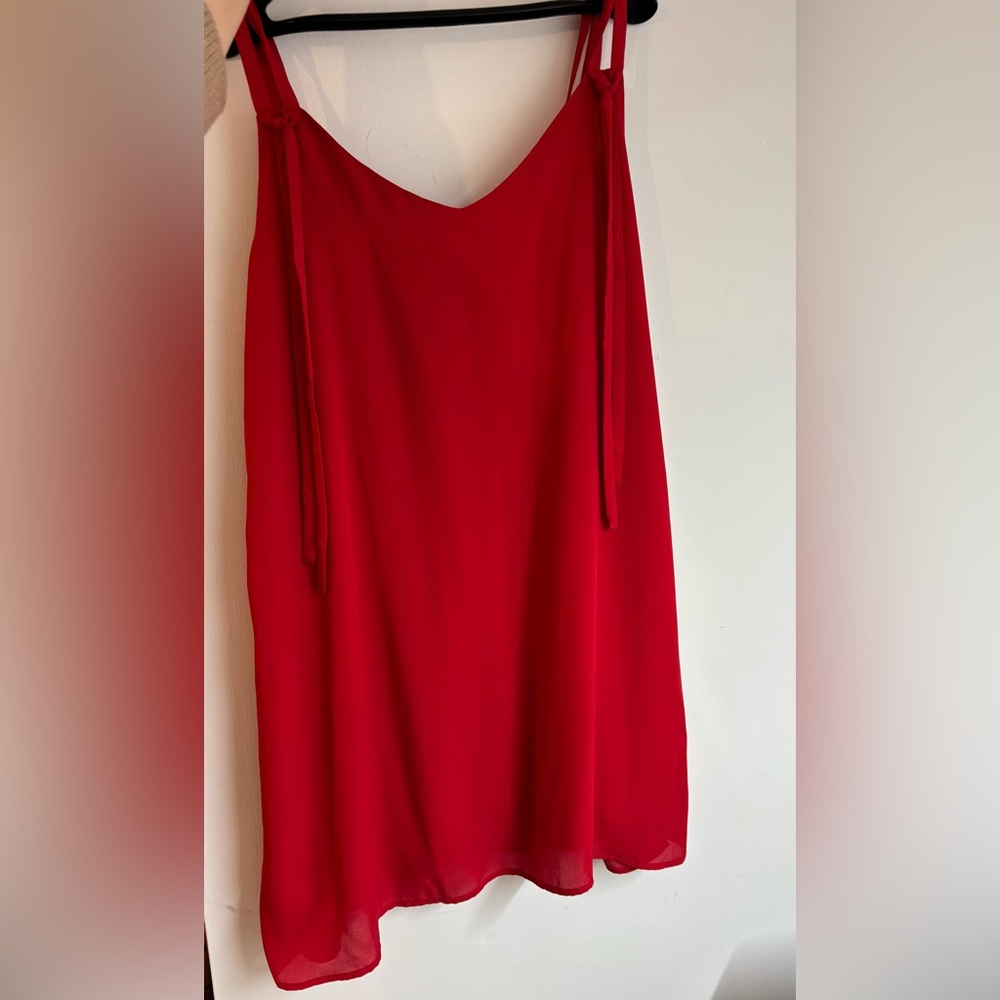 Dex Red Maxi A-Line Skirt for Cocktail size Large